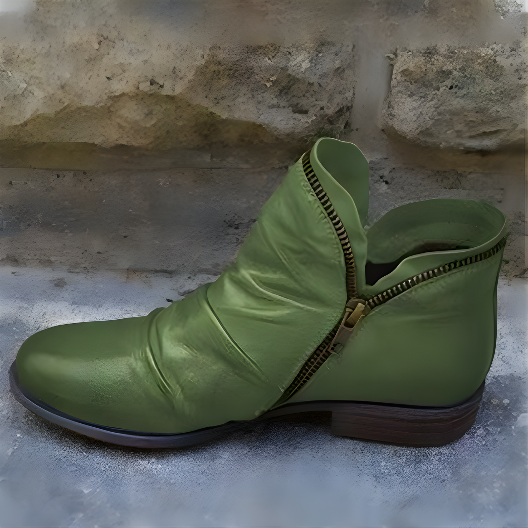 Stiefeletten Damen mit Reißverschluss und lässigem Design - 6 - Trendlinie