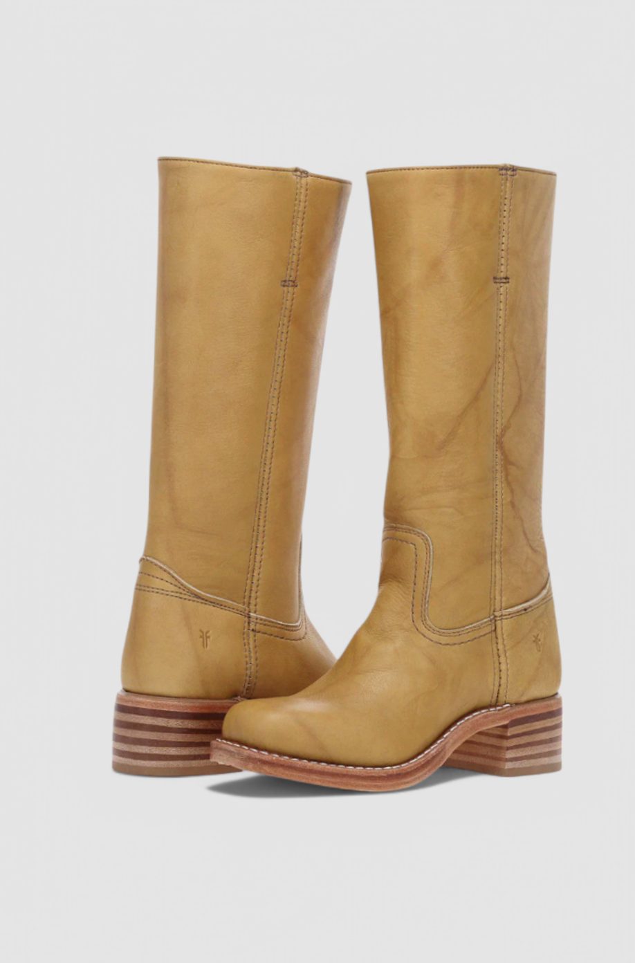 Kniehohe Damenstiefel mit Blockabsatz und taillierter Form - 4 - Trendlinie