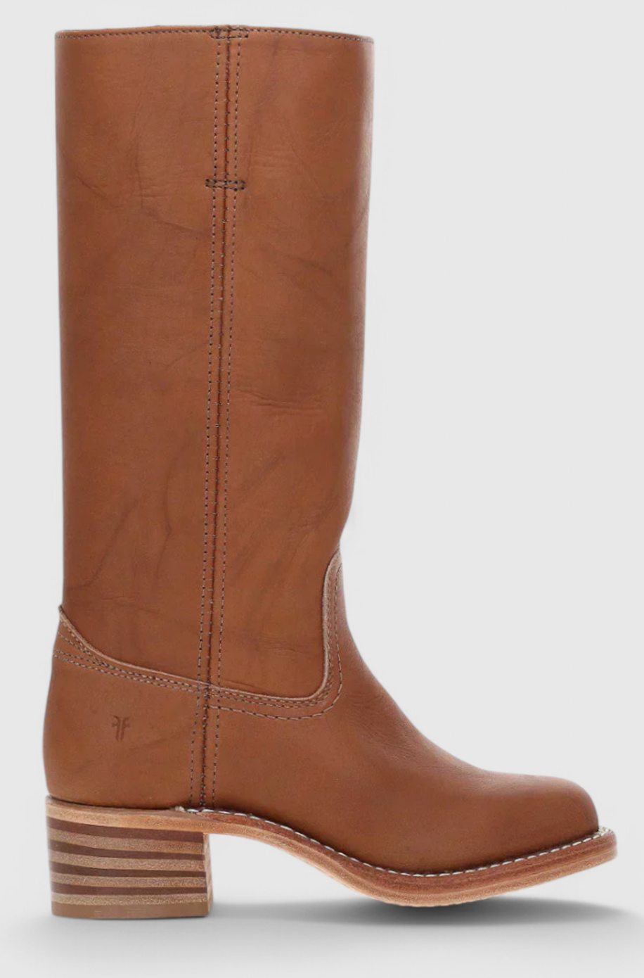 Kniehohe Damenstiefel mit Blockabsatz und taillierter Form - 9 - Trendlinie