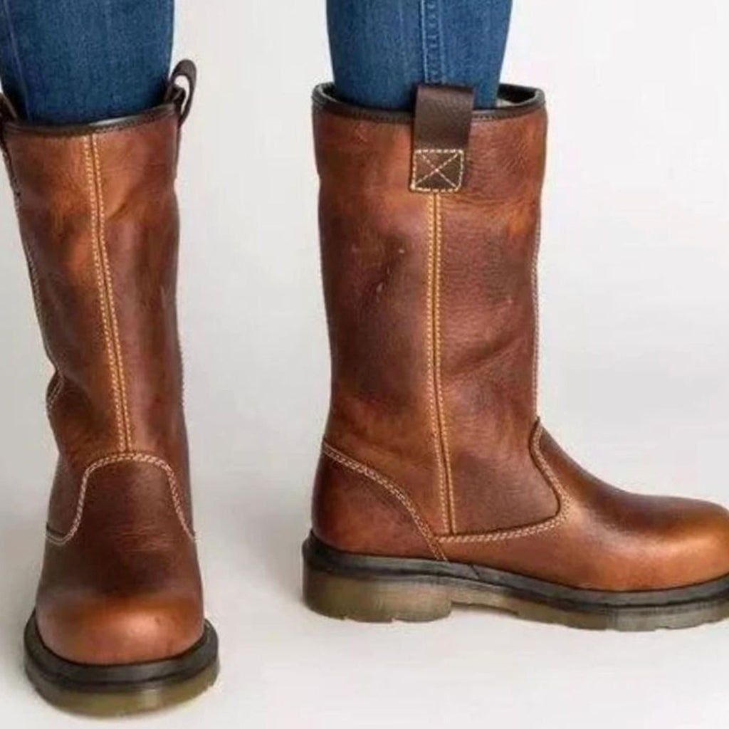 Damen Boots mit Fleece-Futter und rutschfester Sohle - 2 - Trendlinie