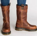 Damen Boots in Braun, Schwarz und Grau mit praktischem Zugsystem - 1 - Trendlinie