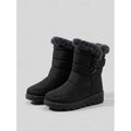 Damen Winterstiefel mit Fleece-Kragen und rutschfester Sohle - 1 - Trendlinie