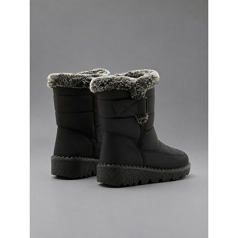 Damen Winterstiefel mit Fleece-Kragen und rutschfester Sohle - 9 - Trendlinie
