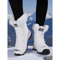 Damen Winterstiefel mit Schnürung und weichem Fellkragen - 1 - Trendlinie
