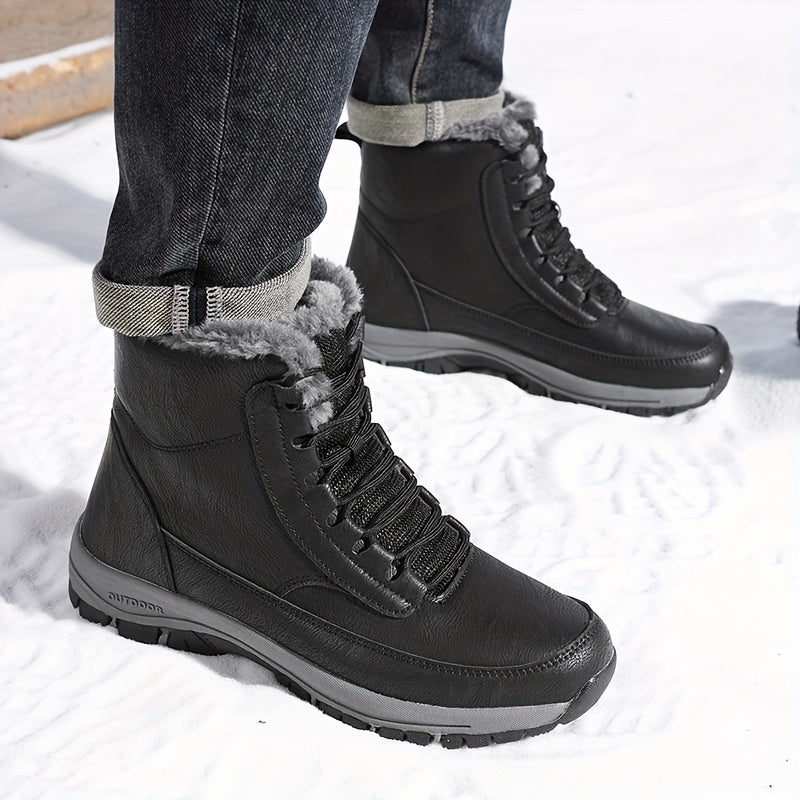 Damen Boots mit Hohem Schaft und Warmem Innenfutter - 3 - Trendlinie