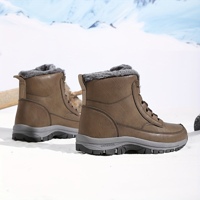 Damen Boots mit Hohem Schaft und Warmem Innenfutter - 5 - Trendlinie