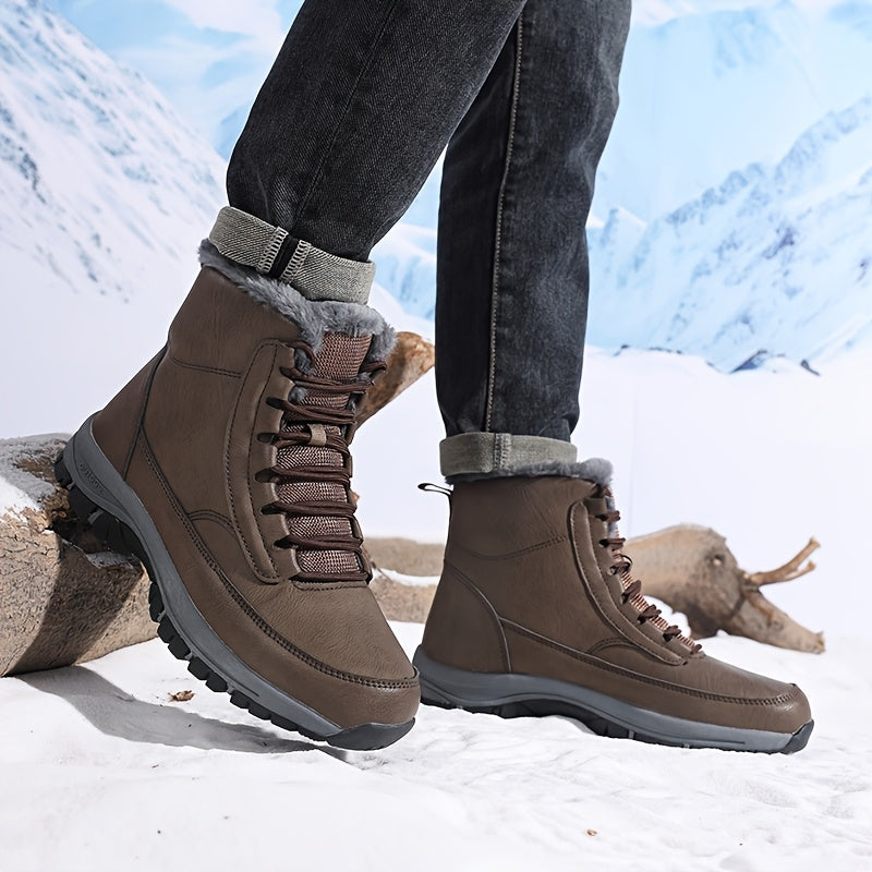 Damen Boots mit Hohem Schaft und Warmem Innenfutter - 6 - Trendlinie