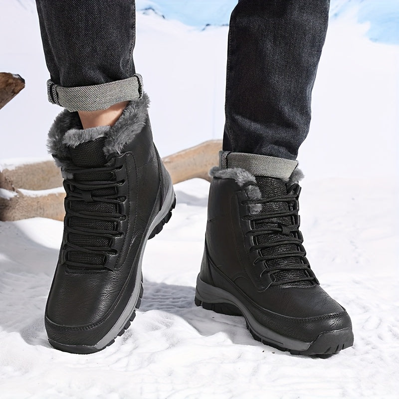 Damen Boots mit Hohem Schaft und Warmem Innenfutter - 8 - Trendlinie