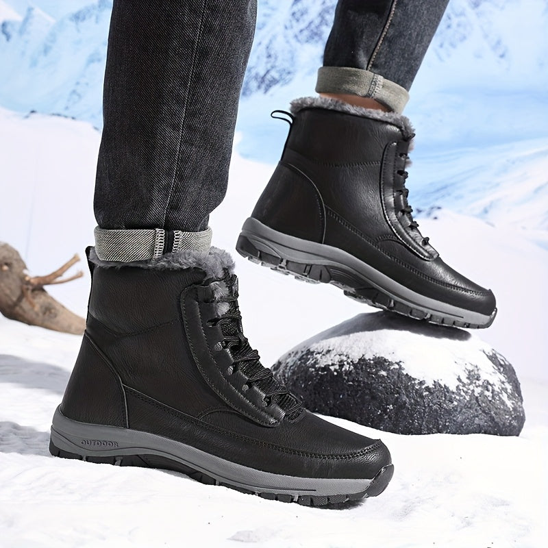 Damen Boots mit Hohem Schaft und Warmem Innenfutter - 9 - Trendlinie