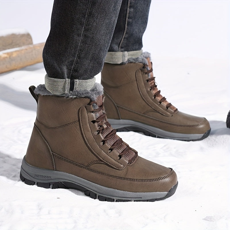 Damen Boots mit Hohem Schaft und Warmem Innenfutter - 11 - Trendlinie