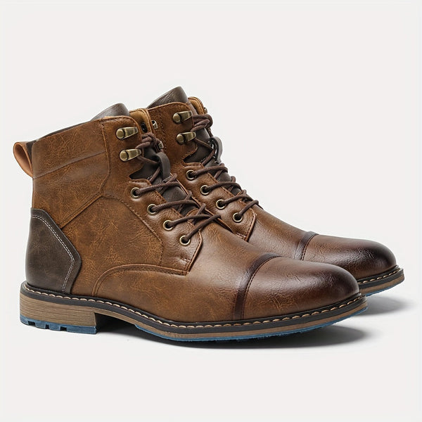 Herrenboots Braun Damen mit Schnürung und modischem Design - 1 - Trendlinie