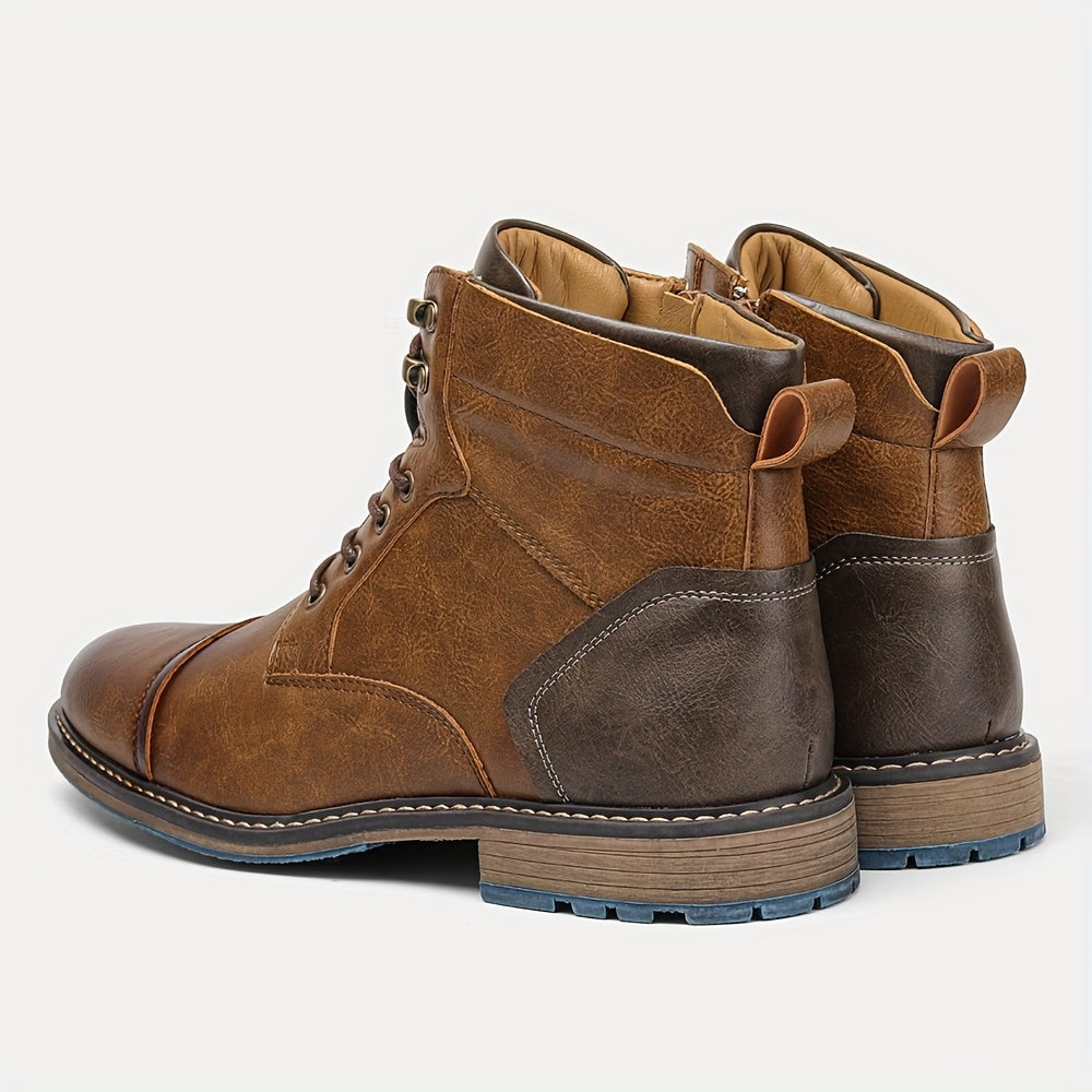 Herrenboots Braun Damen mit Schnürung und modischem Design - 3 - Trendlinie
