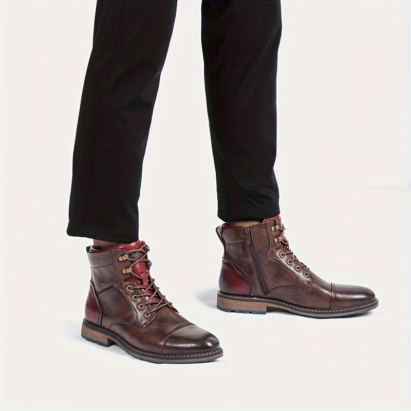 Herrenboots Braun Damen mit Schnürung und modischem Design - 5 - Trendlinie
