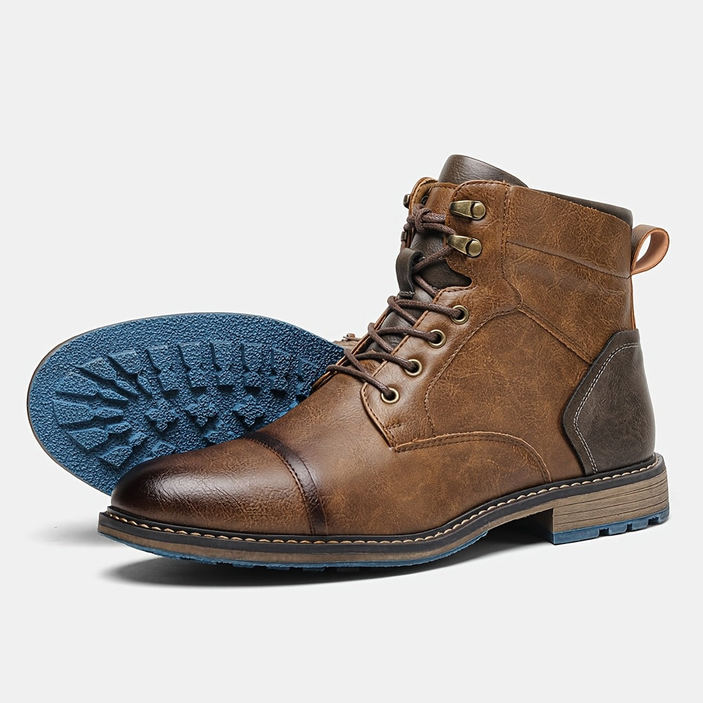 Herrenboots Braun Damen mit Schnürung und modischem Design - 7 - Trendlinie