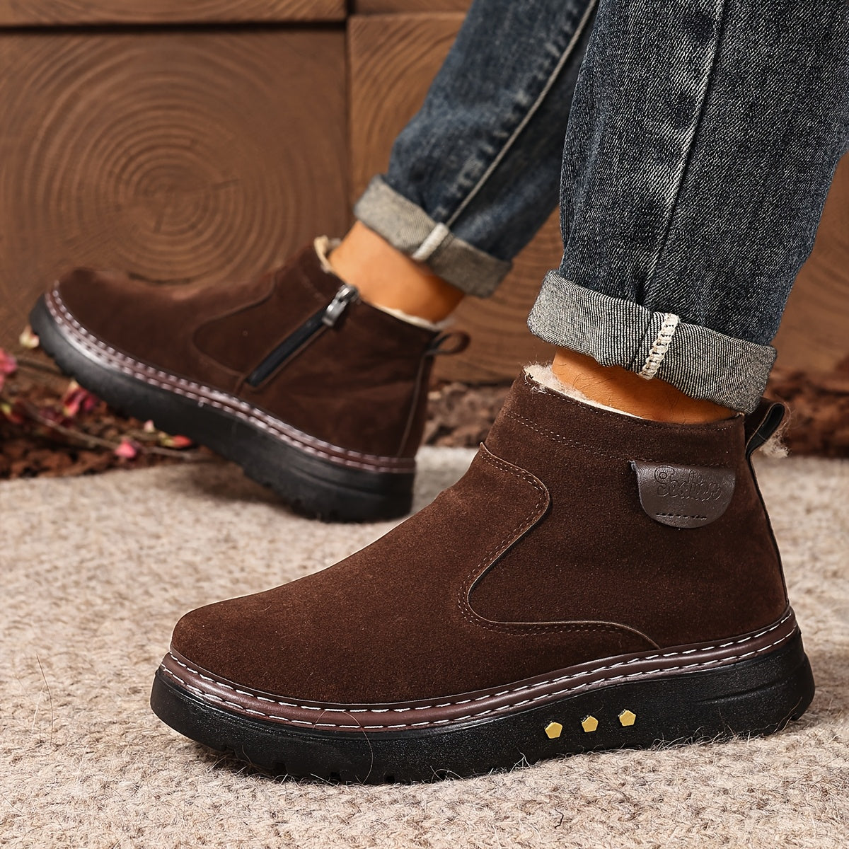Damen Boots mit Reißverschluss und kuscheligem Innenfutter - 2 - Trendlinie