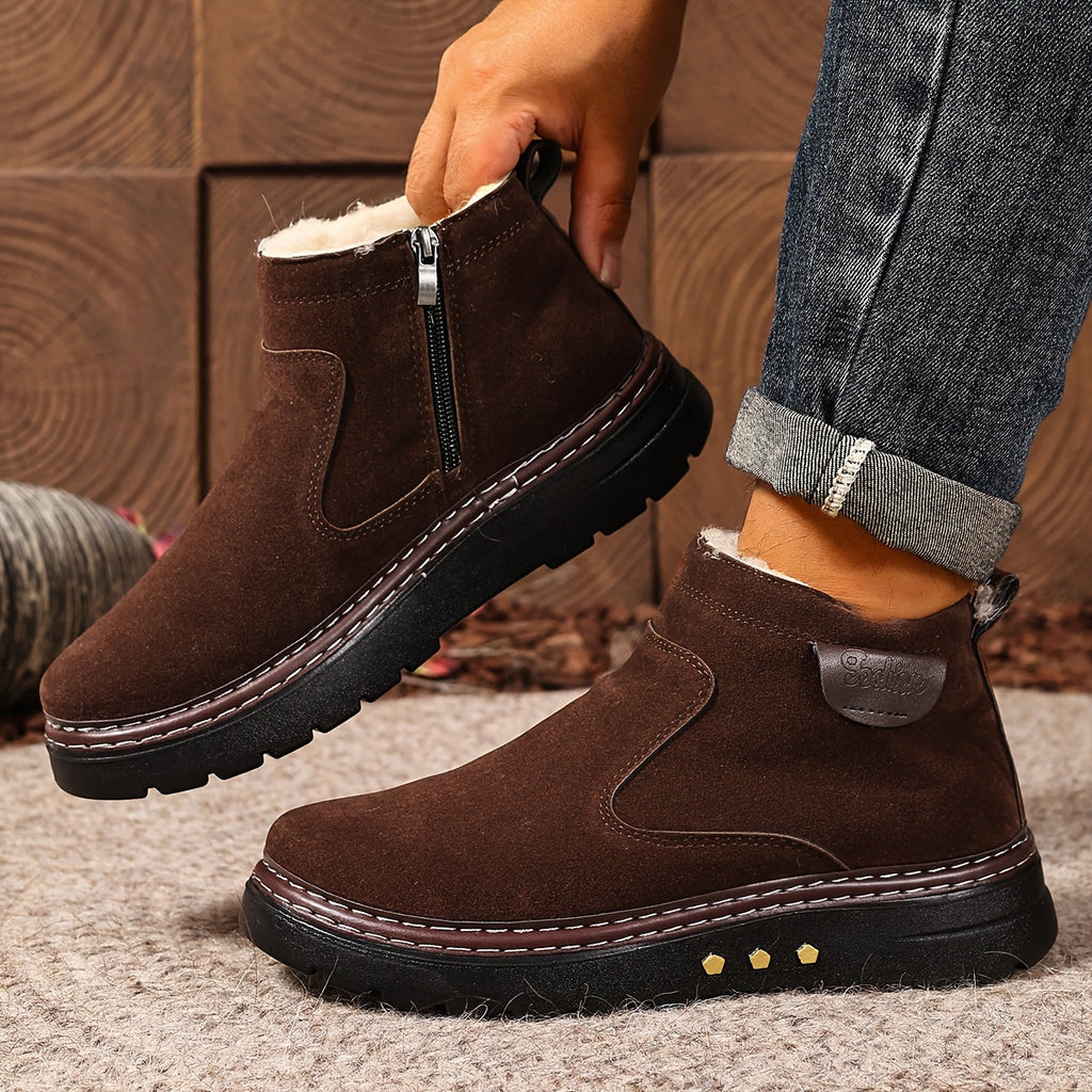 Damen Boots mit Reißverschluss und kuscheligem Innenfutter - 3 - Trendlinie
