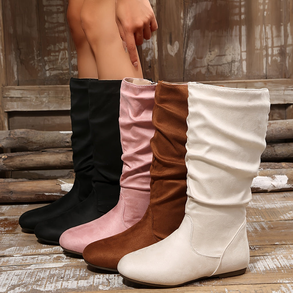 Schlupfstiefel Damen mit elegantem Design und praktischem Reißverschluss - 11 - Trendlinie