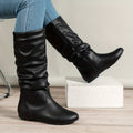 Damen Stiefeletten mit Slouch-Design und Reißverschluss - 7 - Trendlinie