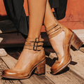 Damen Heels mit Blockabsatz und verstellbaren Riemen - 1 - Trendlinie