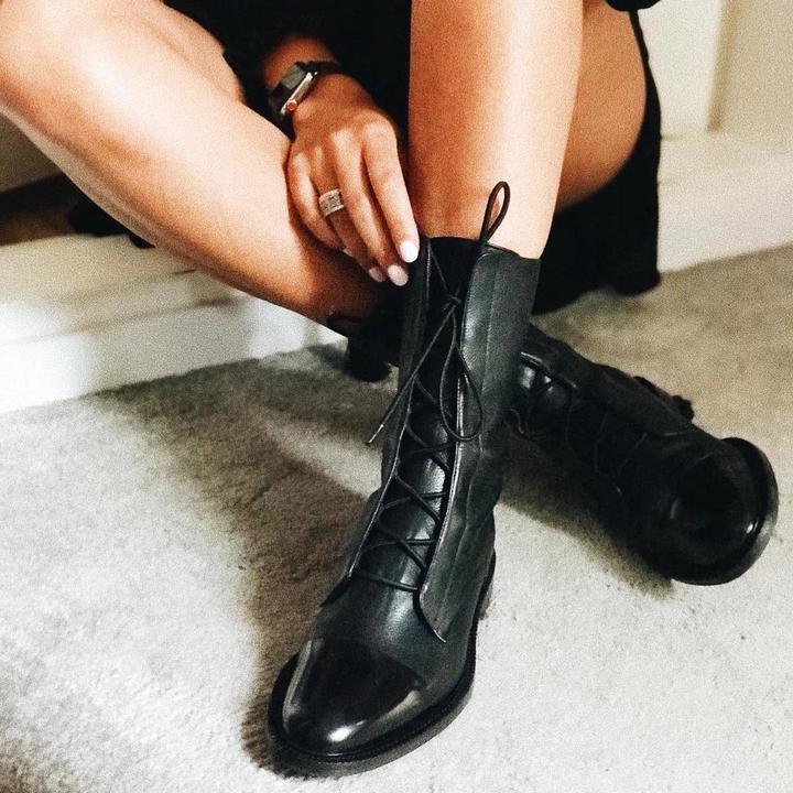 Stiefeletten Damen mit Schnürung und spitzem Schnitt - 2 - Trendlinie