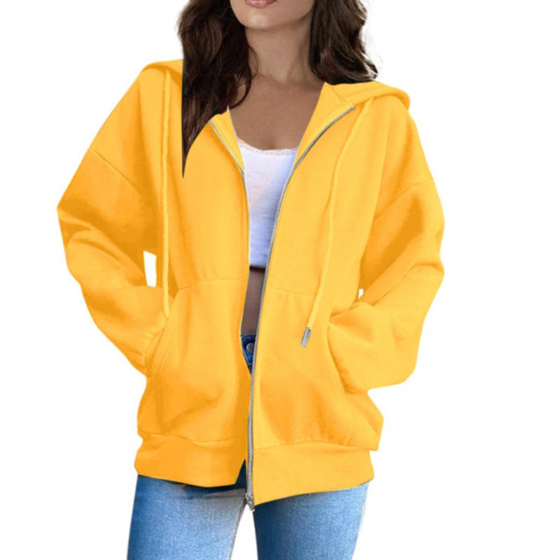 Hoodie Damen mit Kapuze und Reißverschluss, lässiger Schnitt - 2 - Trendlinie