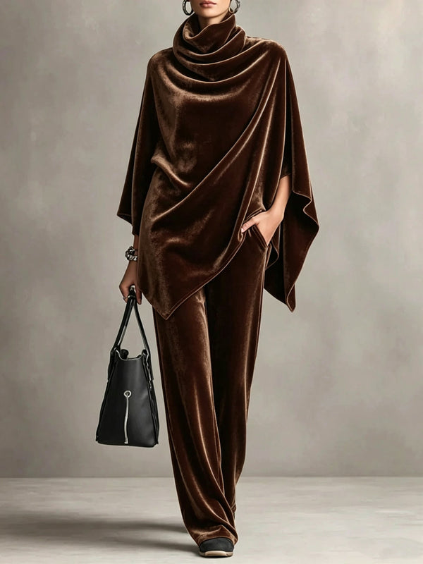 Elegantes Damen Outfit mit Rollkragen und weitem Schnitt - 1 - Trendlinie