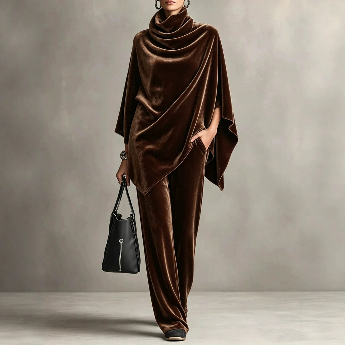 Elegantes Damen Outfit mit Rollkragen und weitem Schnitt - 3 - Trendlinie