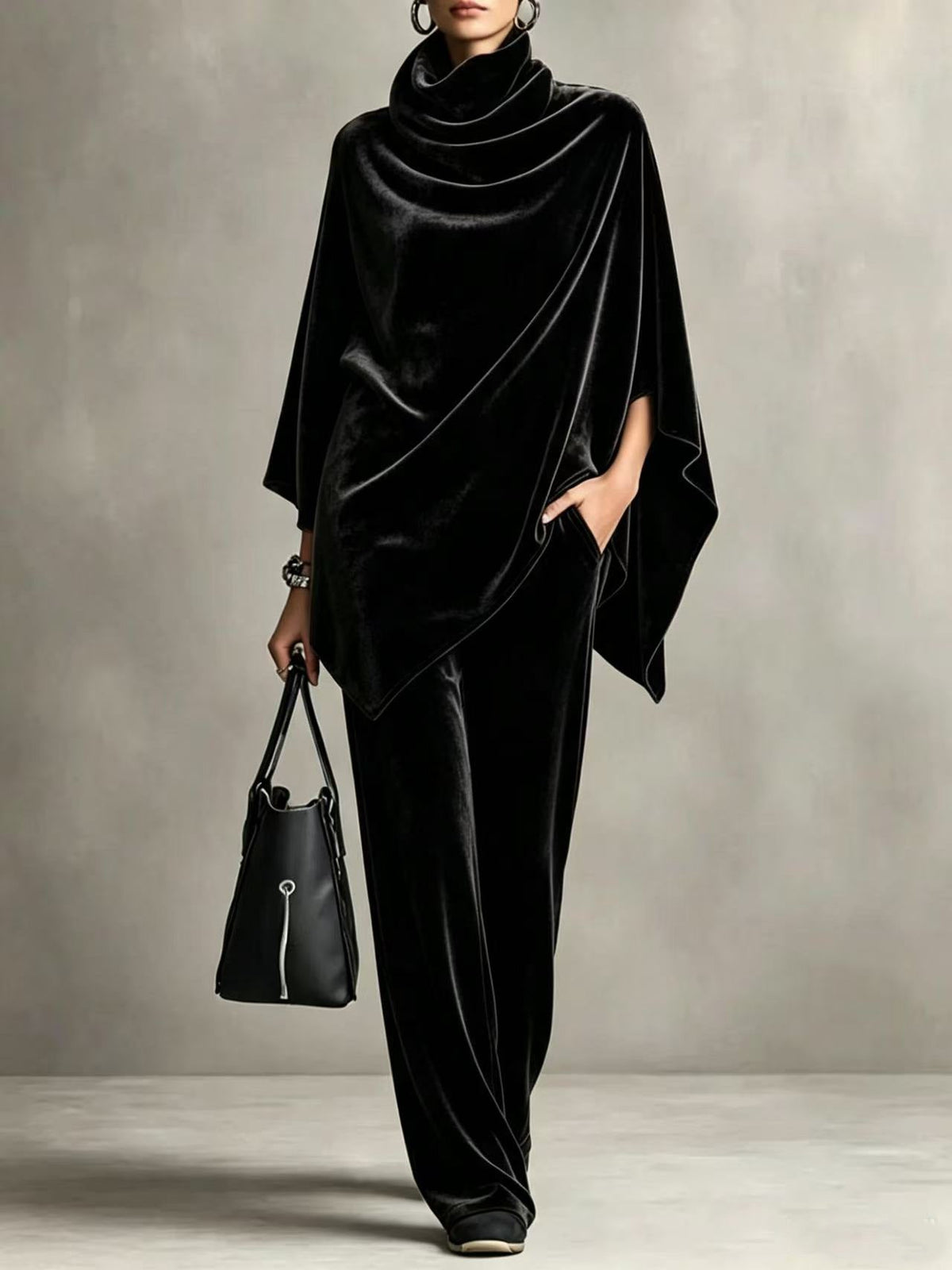 Elegantes Damen Outfit mit Rollkragen und weitem Schnitt - 4 - Trendlinie