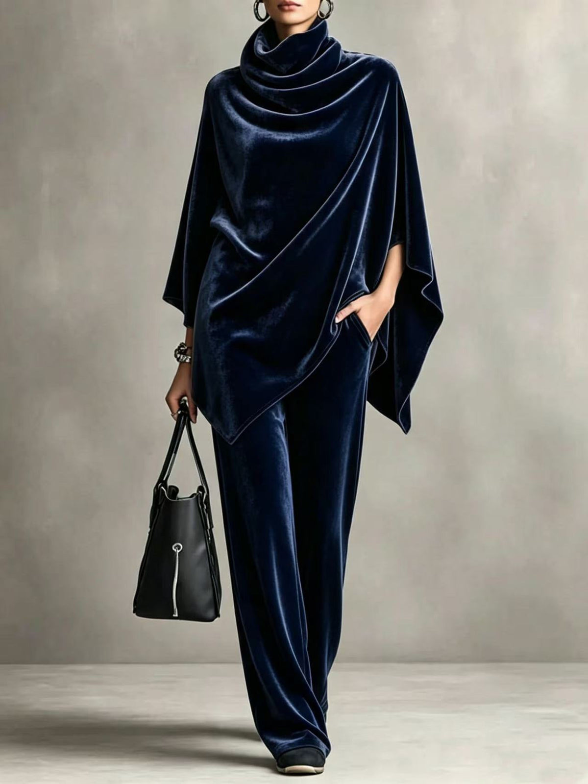 Elegantes Damen Outfit mit Rollkragen und weitem Schnitt - 6 - Trendlinie