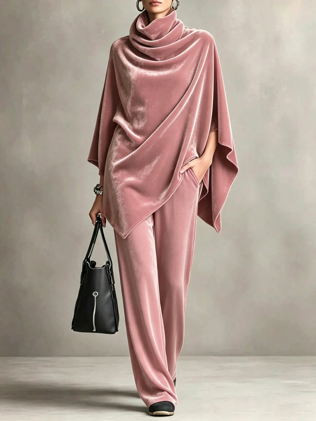 Elegantes Damen Outfit mit Rollkragen und weitem Schnitt - 7 - Trendlinie