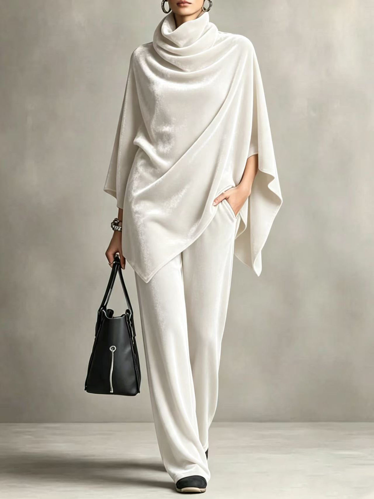 Elegantes Damen Outfit mit Rollkragen und weitem Schnitt - 8 - Trendlinie
