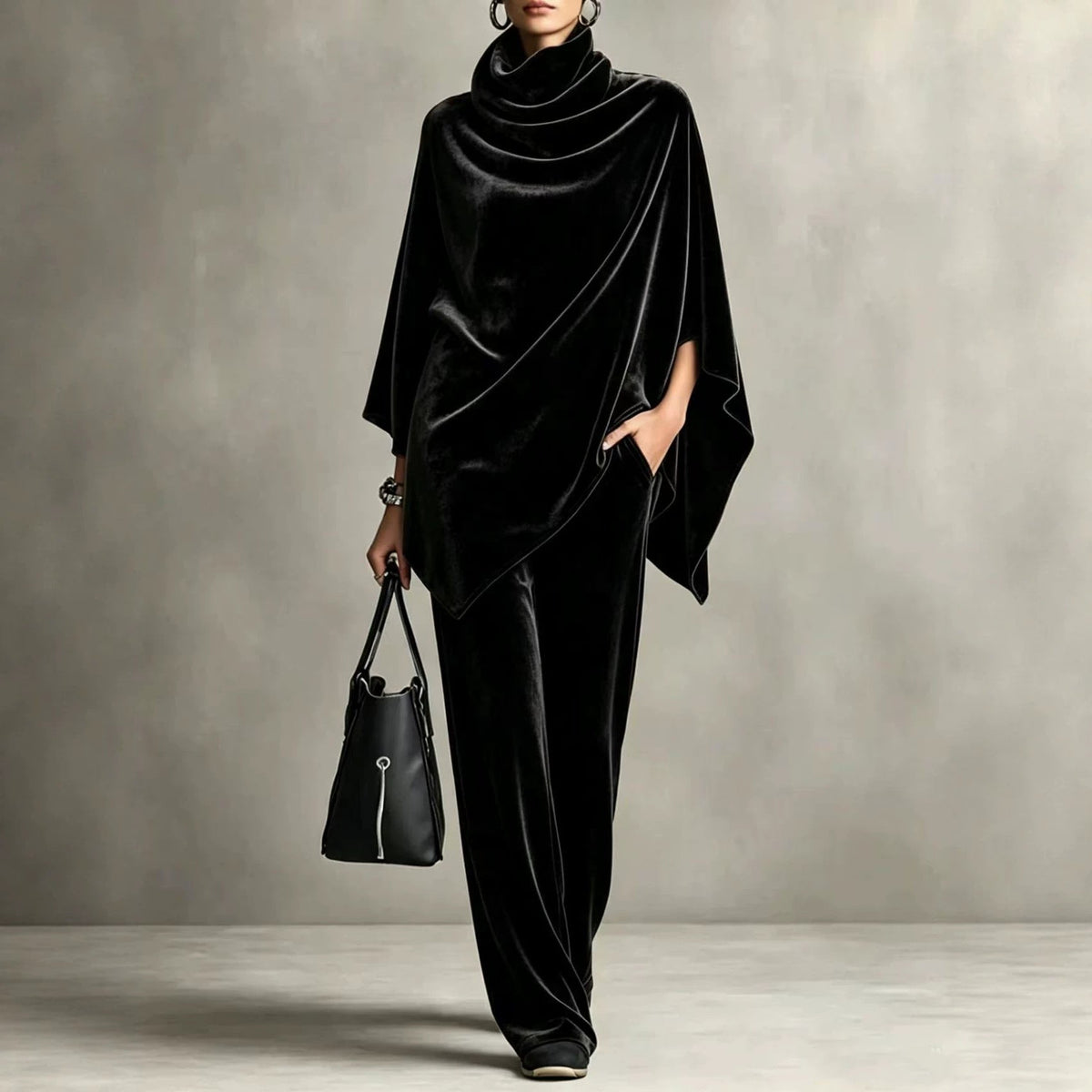 Elegantes Damen Outfit mit Rollkragen und weitem Schnitt - 9 - Trendlinie