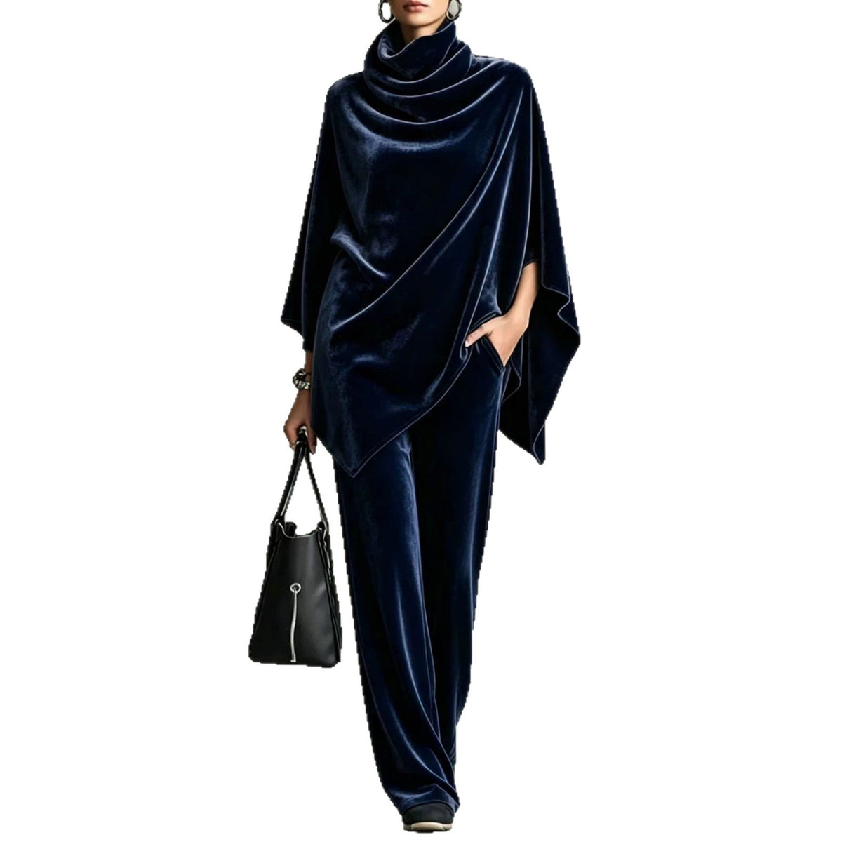 Elegantes Damen Outfit mit Rollkragen und weitem Schnitt - 10 - Trendlinie