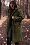 Damen Mantel mit Kapuze und lockerer Passform - 2 - Trendlinie