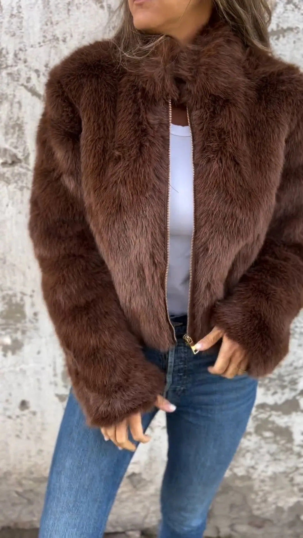 Damen Jacke mit Stehkragen und Reißverschluss in verschiedenen Farben - 2 - Trendlinie