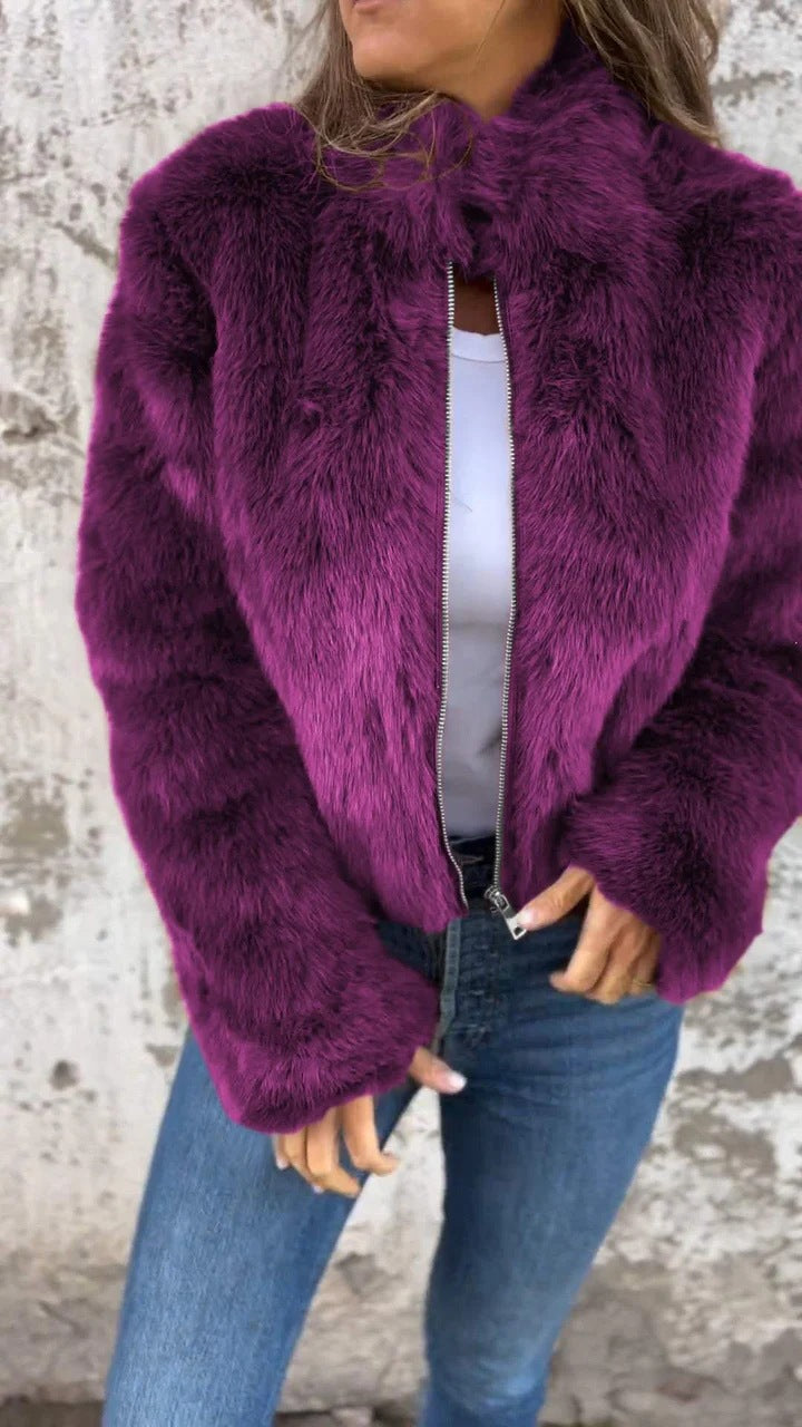 Damen Jacke mit Stehkragen und Reißverschluss in verschiedenen Farben - 3 - Trendlinie