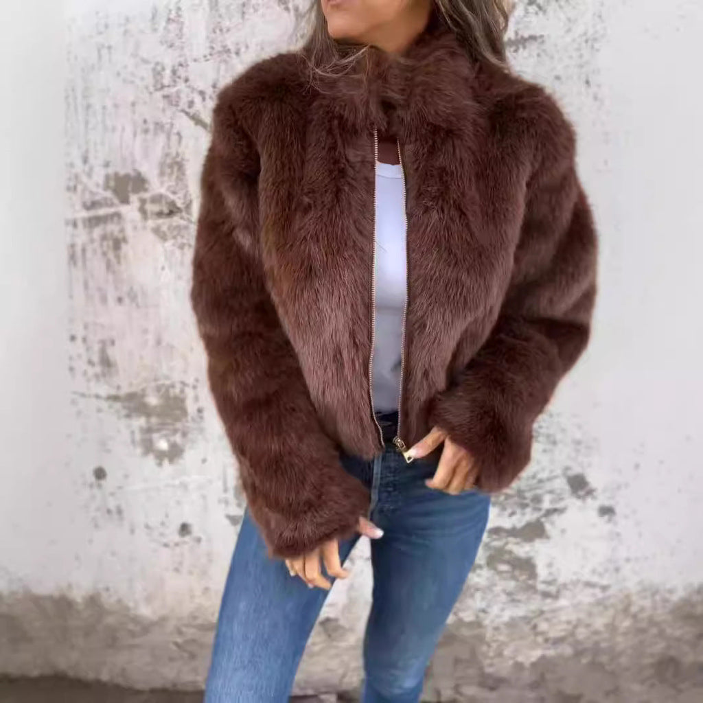 Damen Jacke mit Stehkragen und Reißverschluss in verschiedenen Farben - 4 - Trendlinie