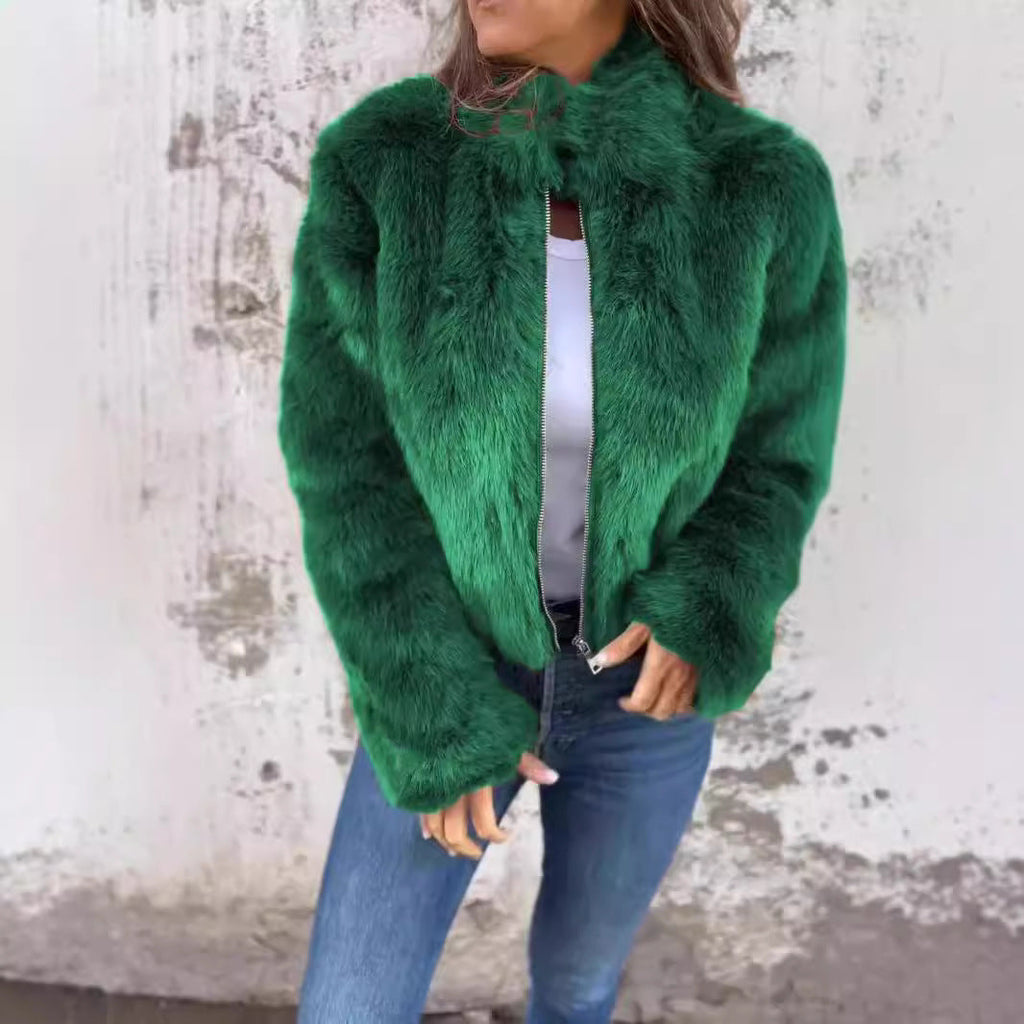 Damen Jacke mit Stehkragen und Reißverschluss in verschiedenen Farben - 6 - Trendlinie