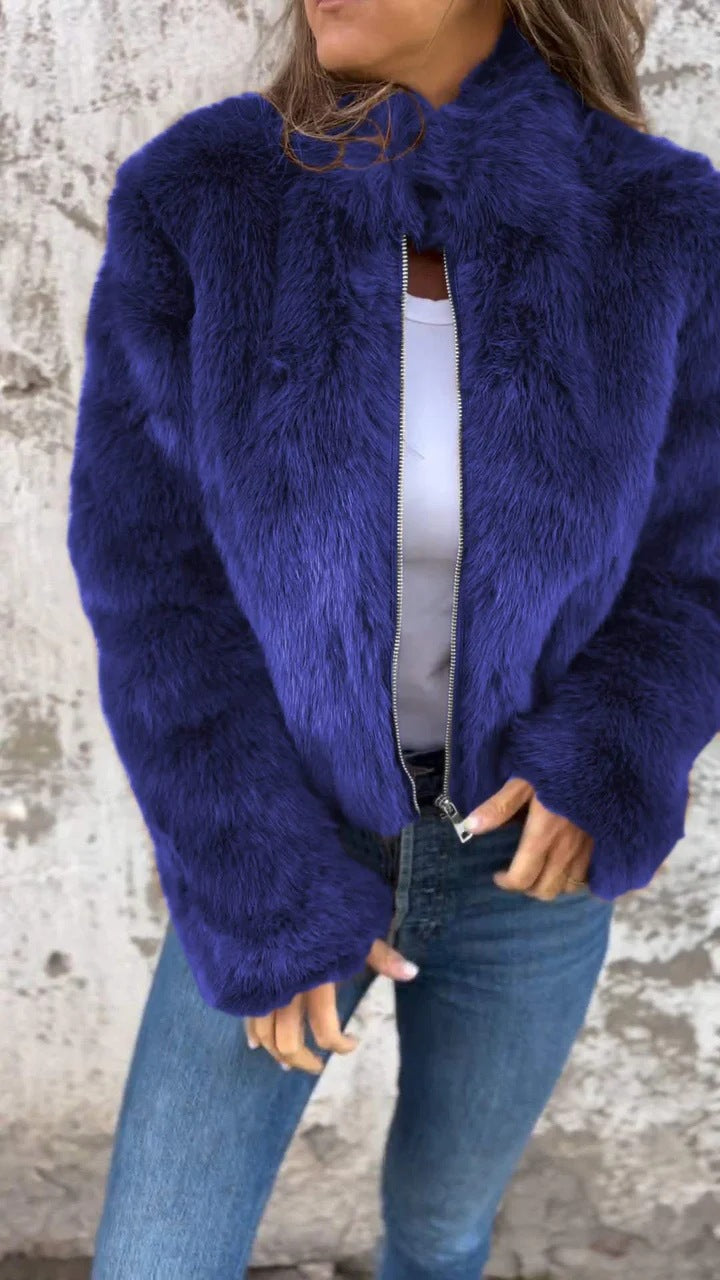 Damen Jacke mit Stehkragen und Reißverschluss in verschiedenen Farben - 9 - Trendlinie