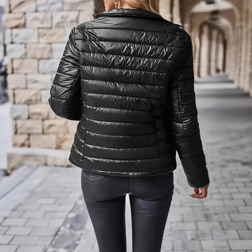 Damen Steppjacke mit Stehkragen und praktischen Taschen - 5 - Trendlinie