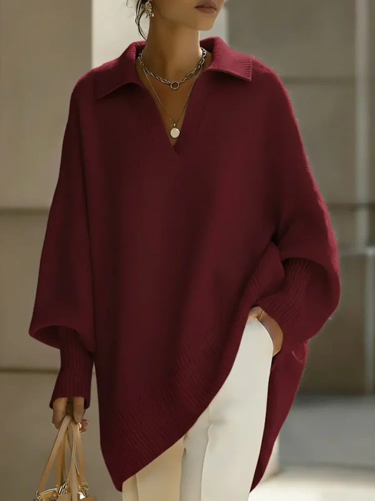 Pullover Damen mit V-Ausschnitt und lässigem Schnitt - 5 - Trendlinie
