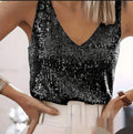 Damen Bluse V-Ausschnitt mit Glitzer-Details - 2 - Trendlinie