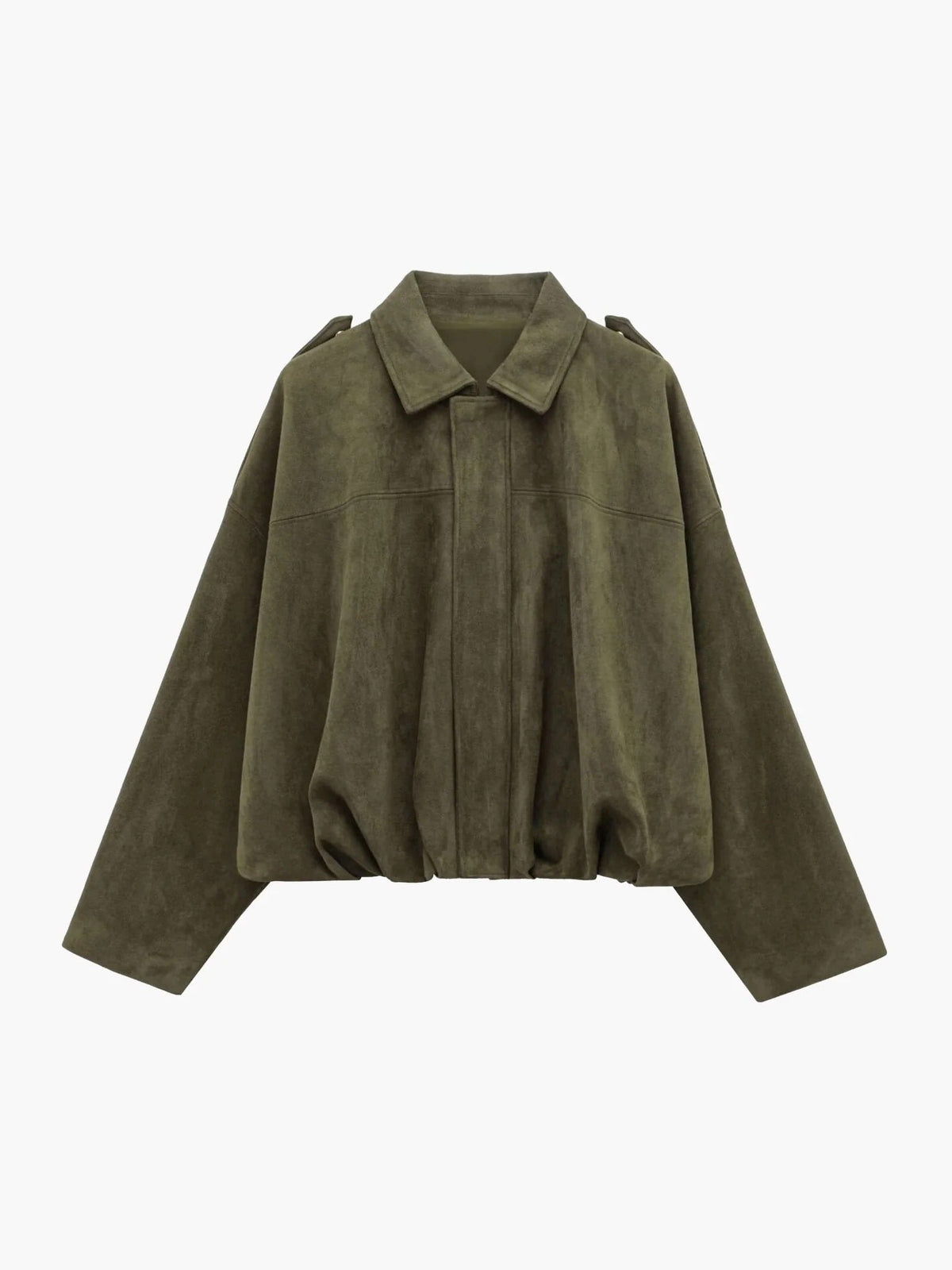 Damen Jacke im lässigen Oversized-Schnitt mit strukturiertem Kragen - 1 - Trendlinie