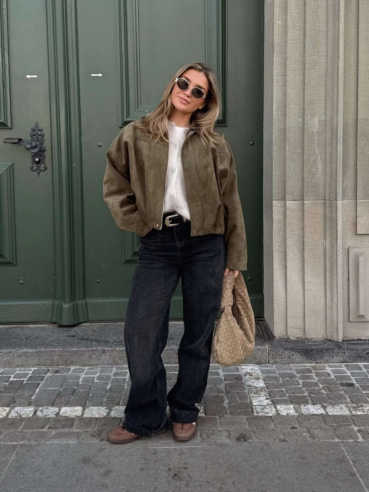 Damen Jacke im lässigen Oversized-Schnitt mit strukturiertem Kragen - 4 - Trendlinie