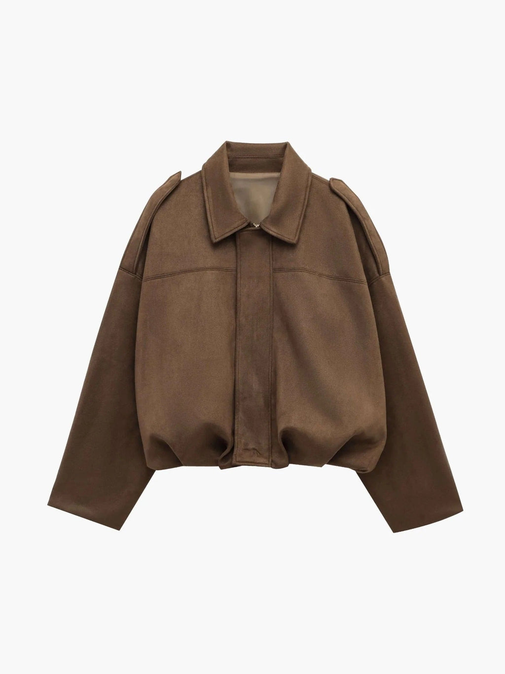 Damen Jacke im lässigen Oversized-Schnitt mit strukturiertem Kragen - 11 - Trendlinie