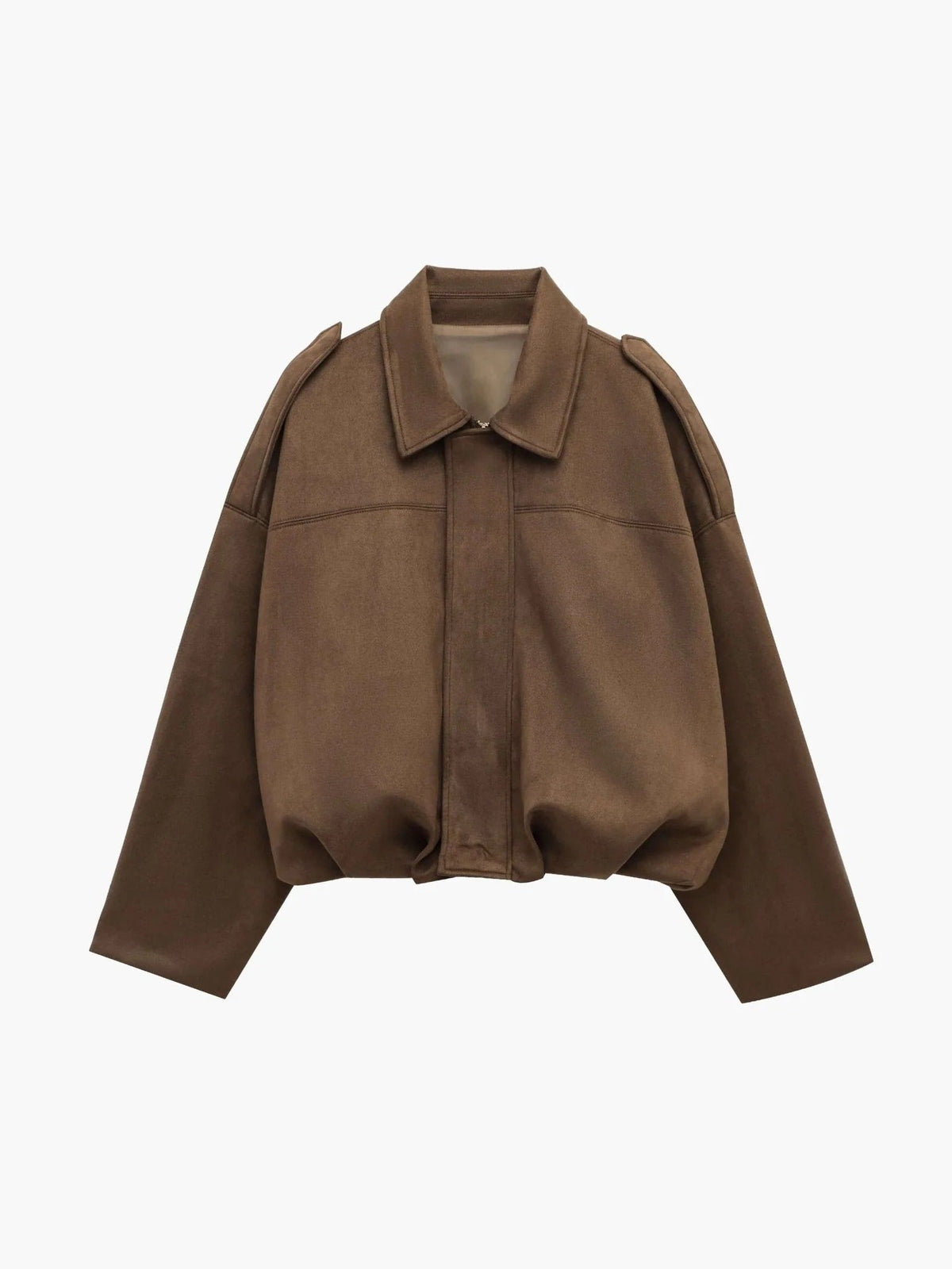 Damen Jacke im lässigen Oversized-Schnitt mit strukturiertem Kragen - 11 - Trendlinie