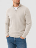 Halbzip-Pullover Damen tailliert mit Langarm - 1 - Trendlinie