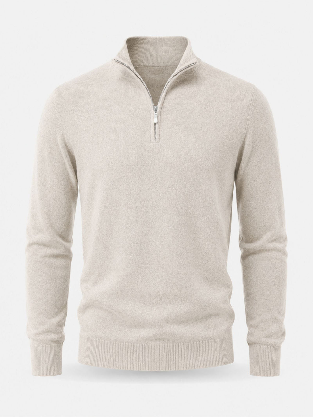 Halbzip-Pullover Damen tailliert mit Langarm - 5 - Trendlinie