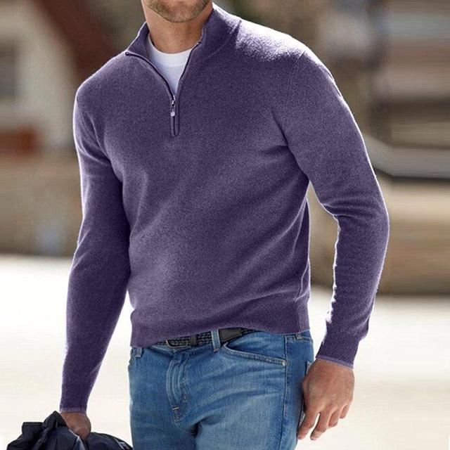Halbzip-Pullover Damen tailliert mit Langarm - 16 - Trendlinie