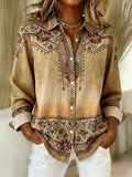 Damen Bluse mit floralem Muster und Knopfverschluss - 1 - Trendlinie